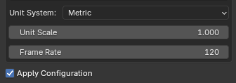 Configuration settings for the Motive Blender plugin.