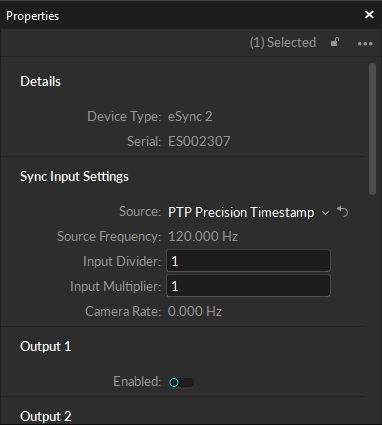 External Device Sync Guide: eSync 2 | EXTERNAL OptiTrack Documentation