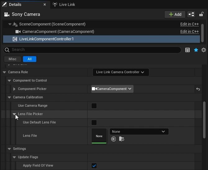 Unreal Engine: Live Link Camera Stream Setup | EXTERNAL OptiTrack ...